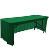 Solid Color Spandex Tablecloths 6ft Fitted Stretch Table Covers for Rectangular Tables Perfect Weddings Birthdays Banquets Decor