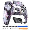 eXtremeRate LUNA PS5 Controller Replacement Front Shell and DIY Replacement Housing Shell and Touchpad Cover with Punk Pattern (BDM-010, BDM-020,
