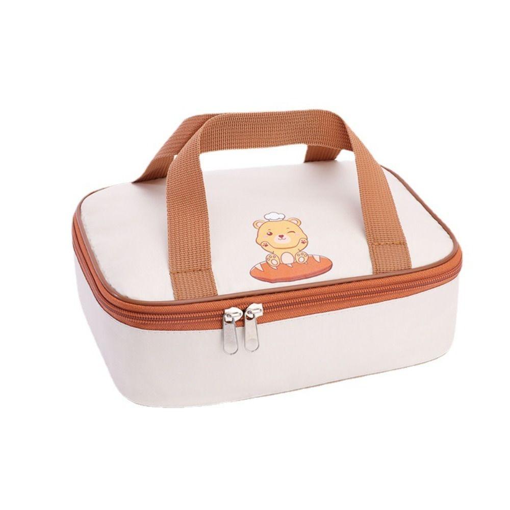Women Cartoon Animal Tote Lunch Bag Food Warm Thermal Bag Food Hand Bags Waterproof Lunch Bag