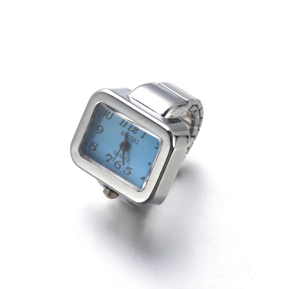 Красочные часы кольцо для женщин и мужчин ретро панк сплав ремешок часы ювелирные изделия аксессуары