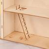 DIY Wooden House Kit Double-Layer Paintable Wood Cabin Hand-Eye Coordination
