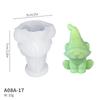 DIY Санта-Клаус свечи силиконовые формы 3D безликий гном ароматизированная свеча гипс мыло смола ремесло форма рождественский подарок изготовление инструмент