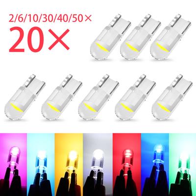 T10 LED W5W Canbus Glass COB 6000k Купольная лампа для чтения Маркерная лампа для номерного знака 168 194 192 DC 12 В Белый Красный