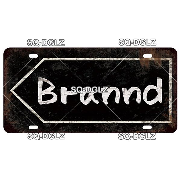 SQ-DGLZ Minen German Road License Plate Warning Tin Sign State Wall Decoration Metal Sign Home Decor Painting Plaques Art Poster