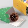 12 шт./набор Рождественская коробка для угощений Веерный дизайн Коробка для печенья Комбинация Мультяшные Маленькие подарочные коробки Рождественские коробки для конфет для рождественских сувениров для вечеринок