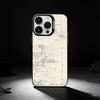 Famous City Sketch City Map Phone Case For iPhone 17,16,15,14,13,12,11 Plus,Pro Max,XS,Colored silver phone case
