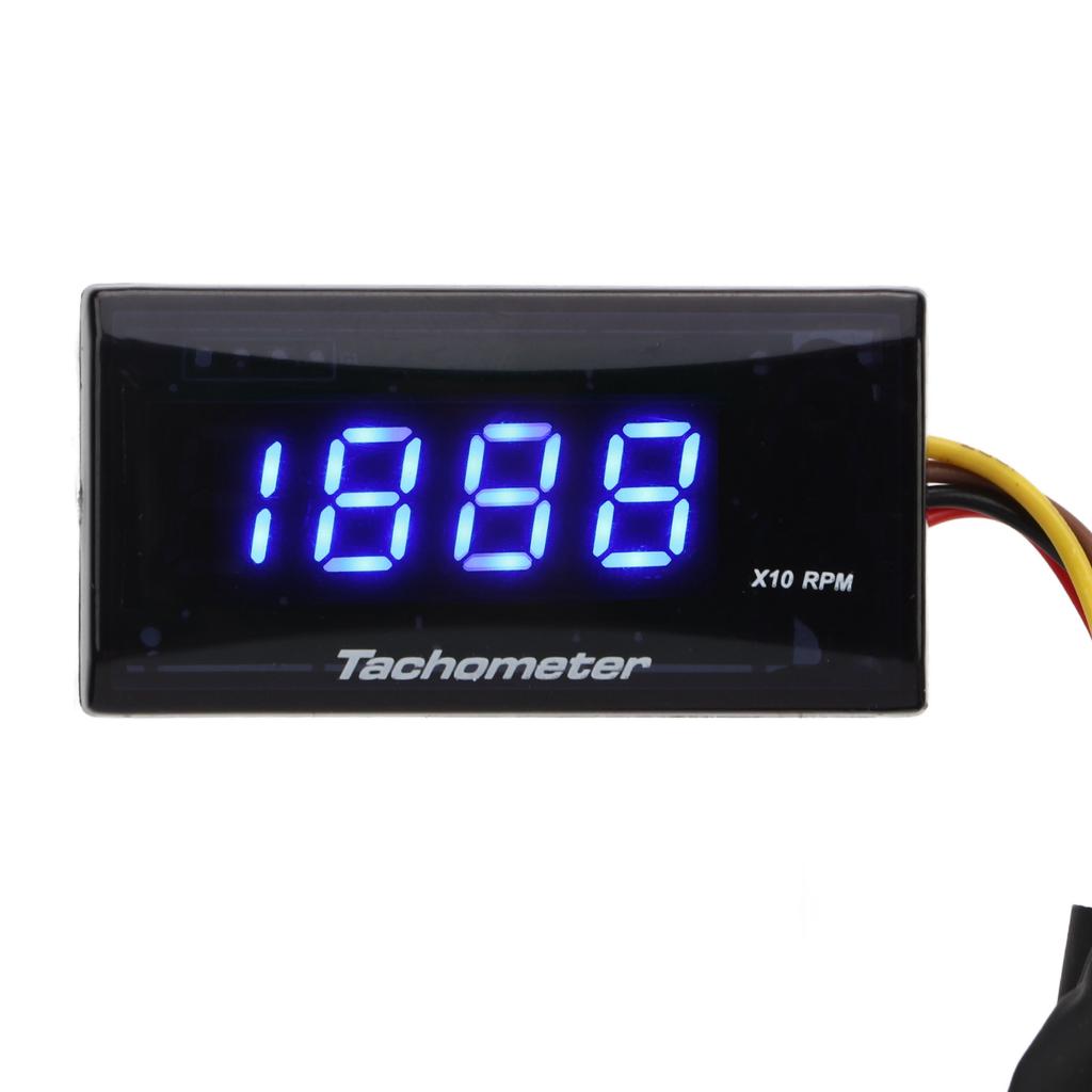 Мотоциклетный тахометр DC 12V Ультратонкий ЖК-дисплей Защита от дождя Подсветка для модификации