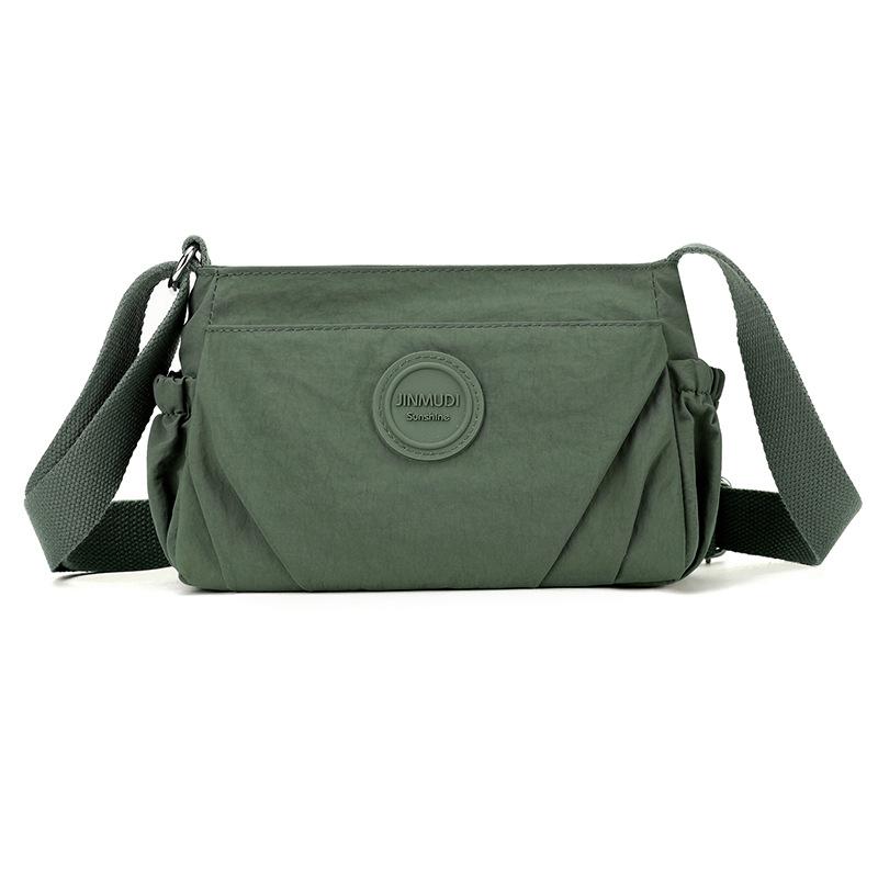 Плиссированная женская сумка с несколькими отделениями, нейлоновая водонепроницаемая легкая сумка через плечо