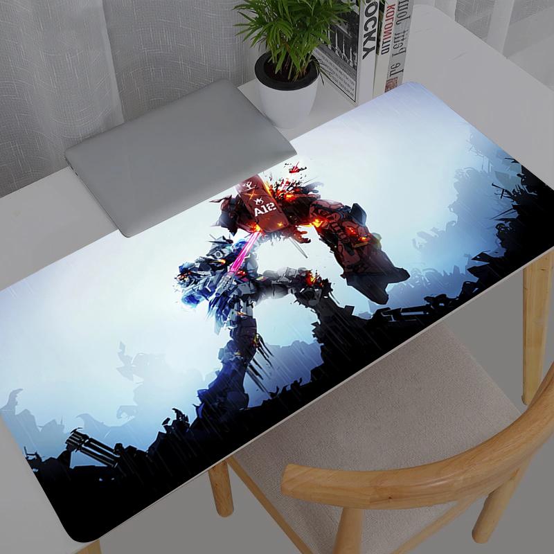 Mouse Pad XL Lockedge Mobile Suit Gundam Large Gaming Accessories Computer Gamer Keyboard Mouse Mat Desk Mousepad For Csgo