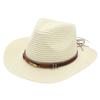 Соломенная шляпа ковбойки с широкими полями, летняя солнцезащитная кепка-козырек, модные шляпы западного ковбоя, унисекс