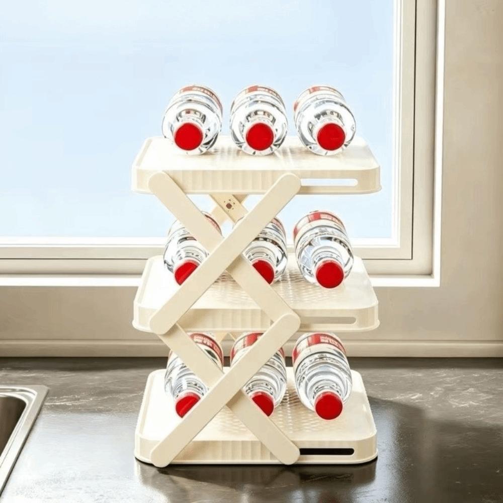 Multi-functional Dish Storage Stand Space Saving Kitchen Plate Organizer Holder Bathroom