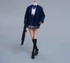 Scale Action Figure CD Toys CD062 High School Girl Sailor Fashion Student Cardigan JK Skirt Suit Outfit with Stockings and Shoes Set and Head Not