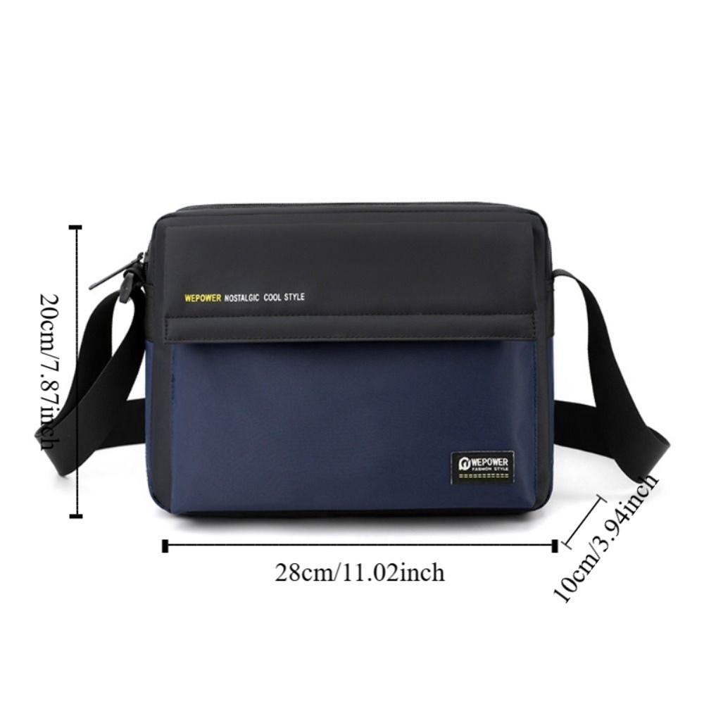 Large Capacity Men's Shoulder Bag Fabric Nylon Crossbody Bag Casual Man Messenger Bag Hiking