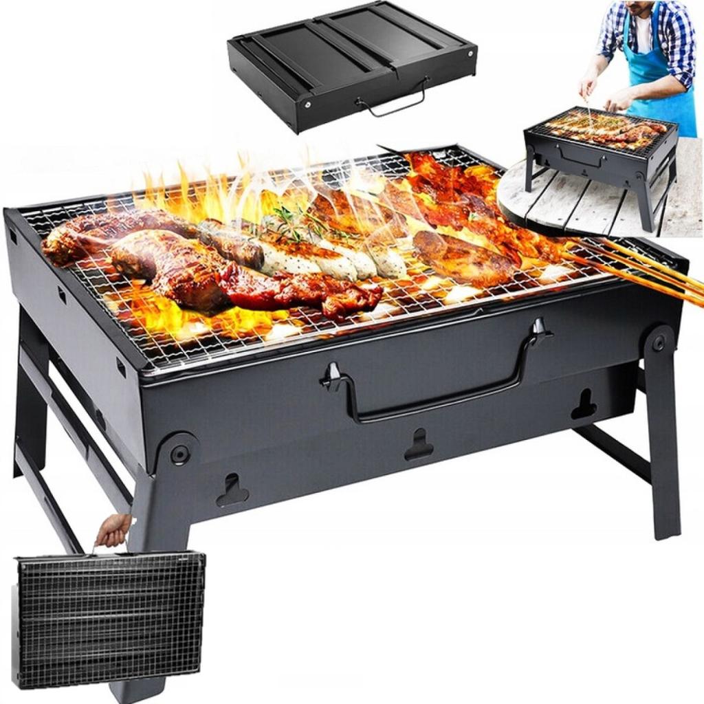TG71417 Charcoal briquette grill, portable grill with cover, ash pan