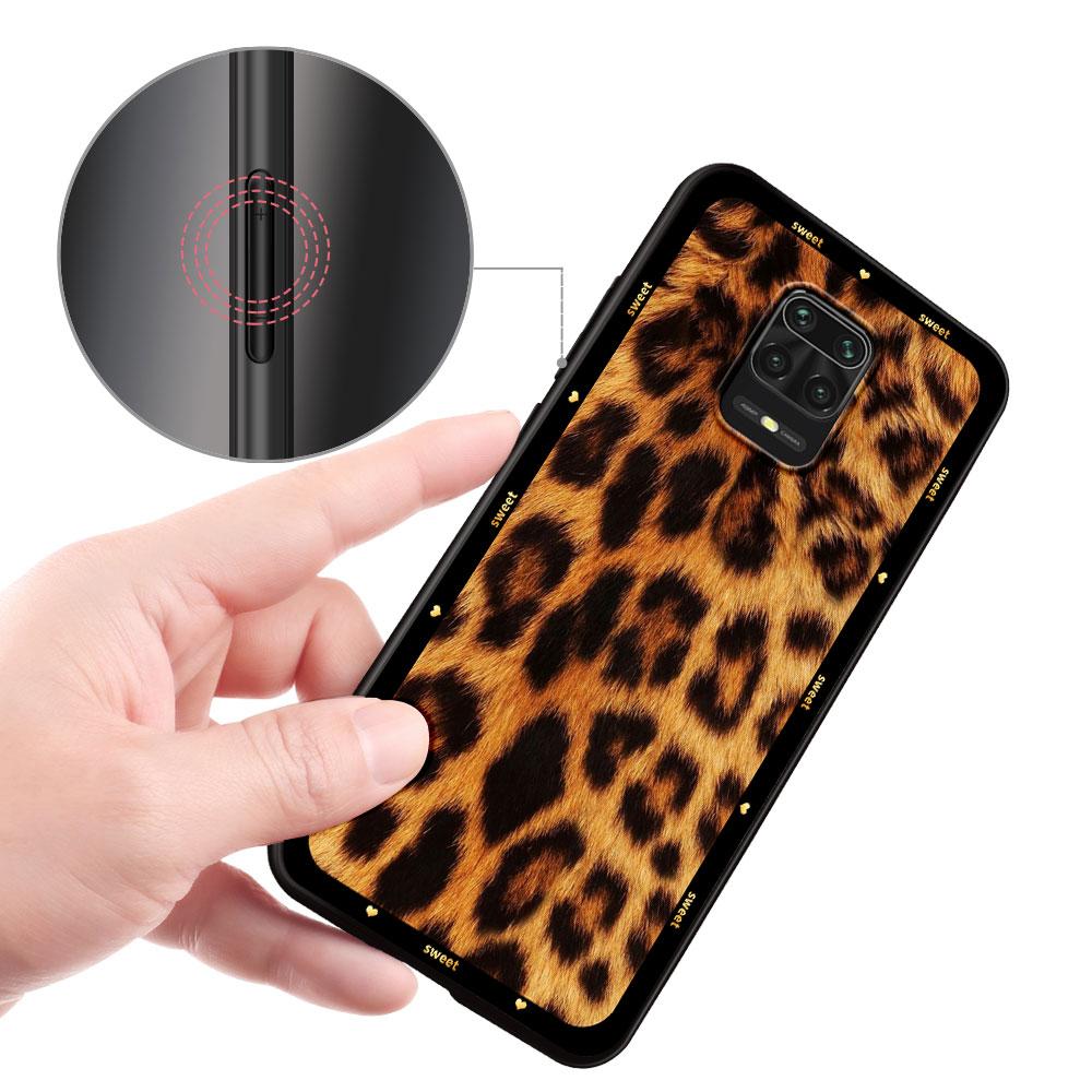 Чехол для Xiaomi Redmi Note 12 9S 8 10 11 Pro 10C 9C 9A 8T 8A 10S 11T 11E 9T 9i Черный силиконовый чехол для телефона Животный Леопардовый принт