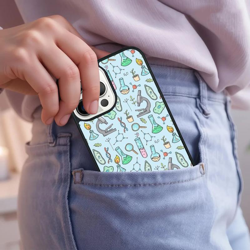 Biology and Chemistry Phone Case For iPhone 17 Air 15 16e 14 13 Pro Max Coque 12 11 Pro Max PLUS cover