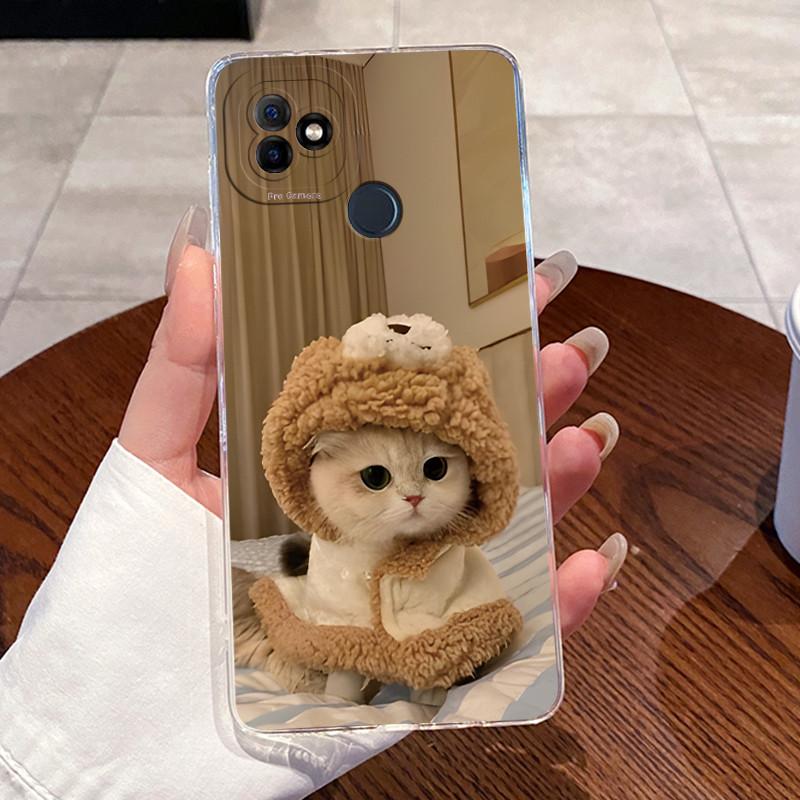 Casing For Itel P36 W6501 P 36 Cover Aesthetic Cute Cat Fashion Soft Silicone TPU Transparent Bumper For Itel Vision 1 Plus Case