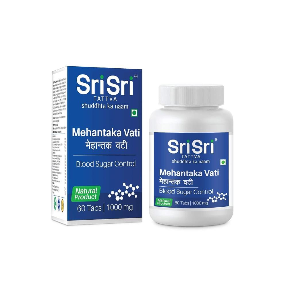 Sri Sri Tattva Mehantaka Vati 1000 Mg 60 Tablets x Pack Of 2 Traditional Herbal Formula For Daily Wellness Support