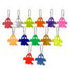 12Pcs Ghost Reflective Bag Pendant Tags Safety Gear for Outdoor Sports Night Running Cycling