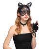 Sexy Lace Cat Ears Veil Headbands Black Hairbands Eye Mask Anime Cat Girl Cosplay Hair Accessories For Women Girls Christmas