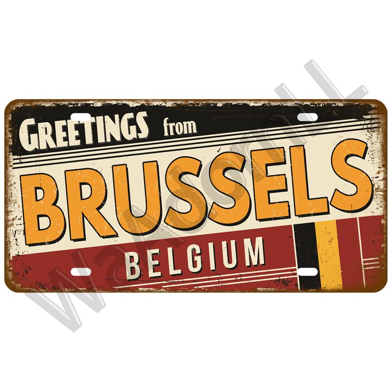 Городской штат Винтаж жестяная вывеска жесть пластина ретро металлический знак плакат для бара паба клуба мужская пещера гараж настенное украшение арт декор