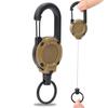 2 шт. прочный выдвижной брелок для ключей держатель значка многофункциональный инструмент карабин зажим ключи значки тактическая катушка удостоверения личности с выдвижным шнуром