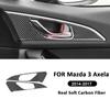 2 шт. Накладка на панель внутренней ручки двери автомобиля из углеродного волокна для Mazda 3 Axela 2014-2017 Внутренние детали