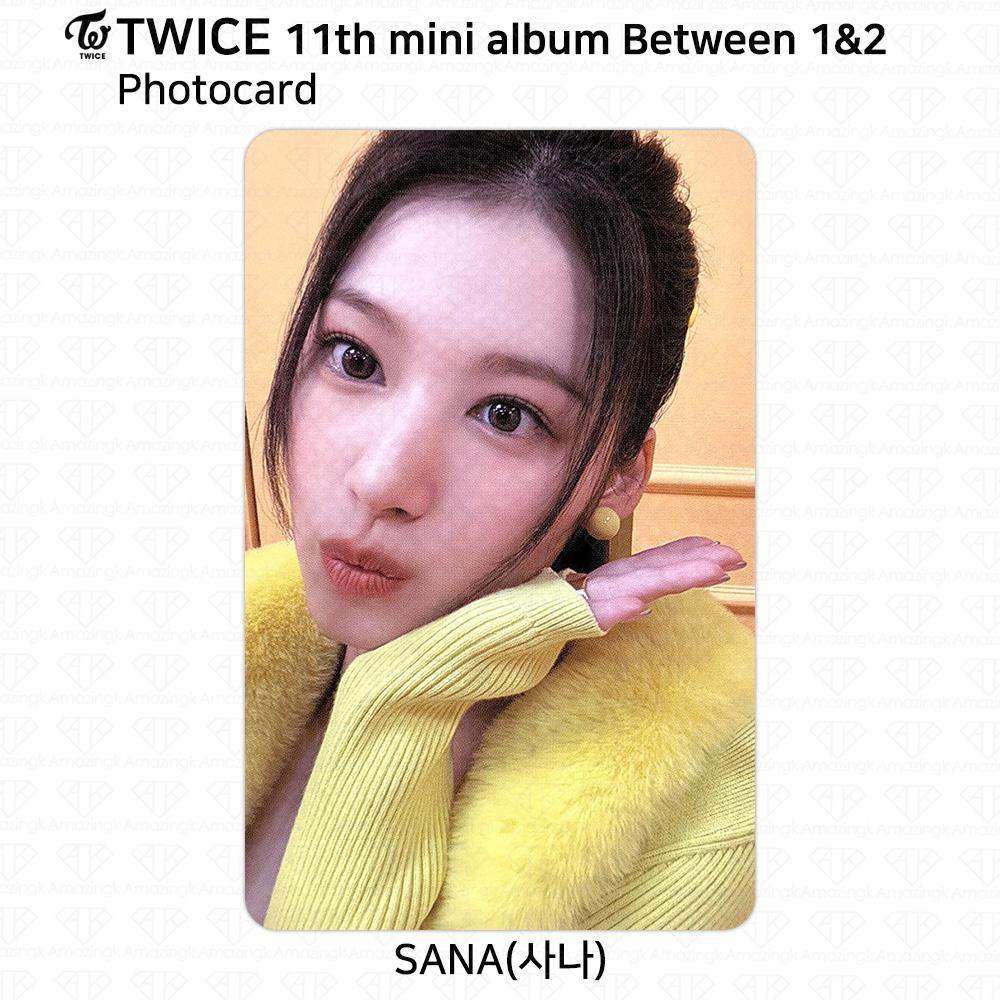 Twice 11-й мини-альбом между 1 и 2 Sana, фотокарточка, открытка, наклейка Polaroid POB
