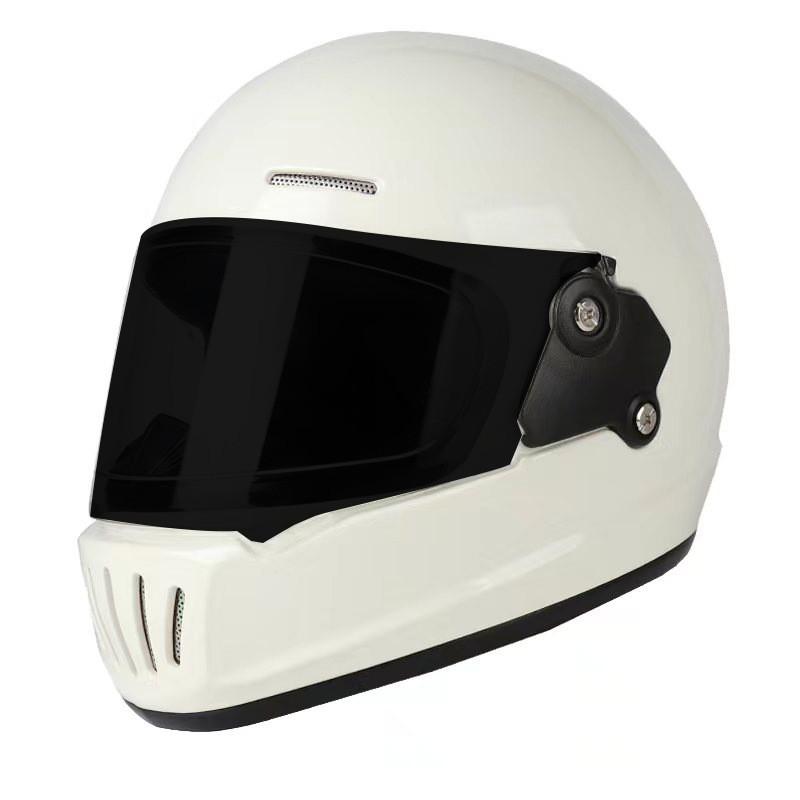 3C Certified Retro Full Face Motorcycle Helmet With Bluetooth Cruiser Scooter Adult