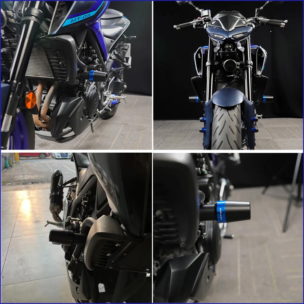 Anti-Fall Protection Engine Crash Pads for MT03 MT25 2025 2024 2023-2015 Motorcycle Frame Sliders Crash Protectors (Black) [Parallel Import]