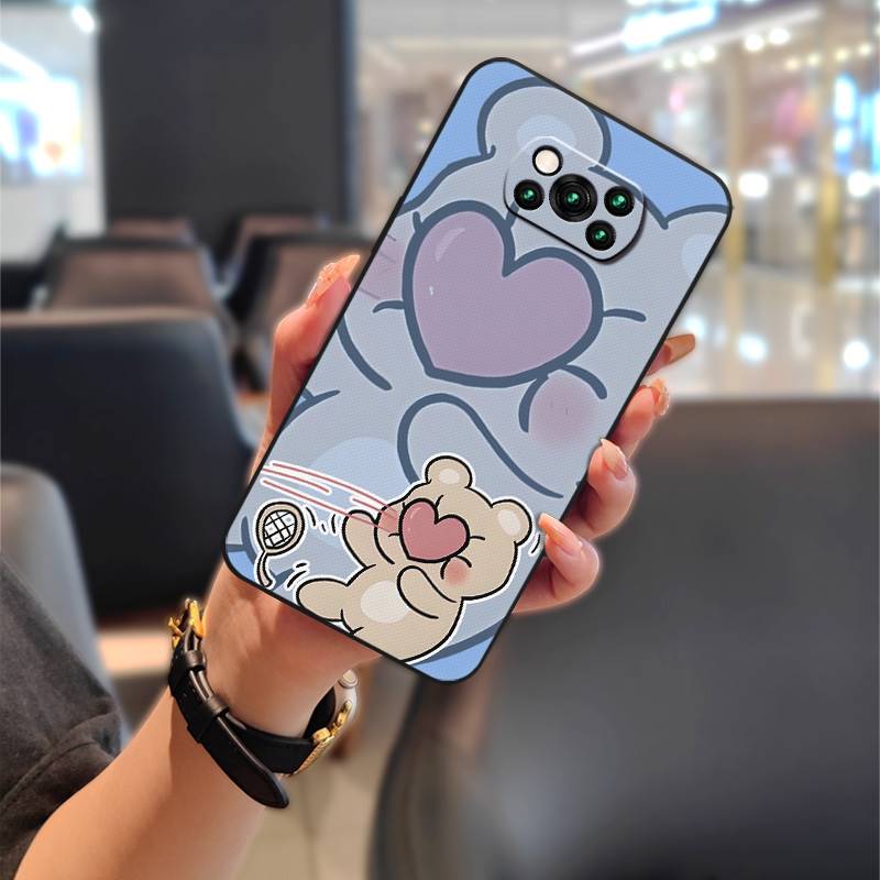 Парный ТПУ чехол для телефона Xiaomi Poco X3 NFC/X3 Pro Силиконовый Мягкий чехол Пылезащитный Ударопрочный Защита от ударов Задняя крышка Милый