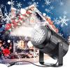 USB LED Christmas Projector Dynamic Rotating Snowflake Projector USB Powered Xmas Holiday Party Halloween Rotating Projection