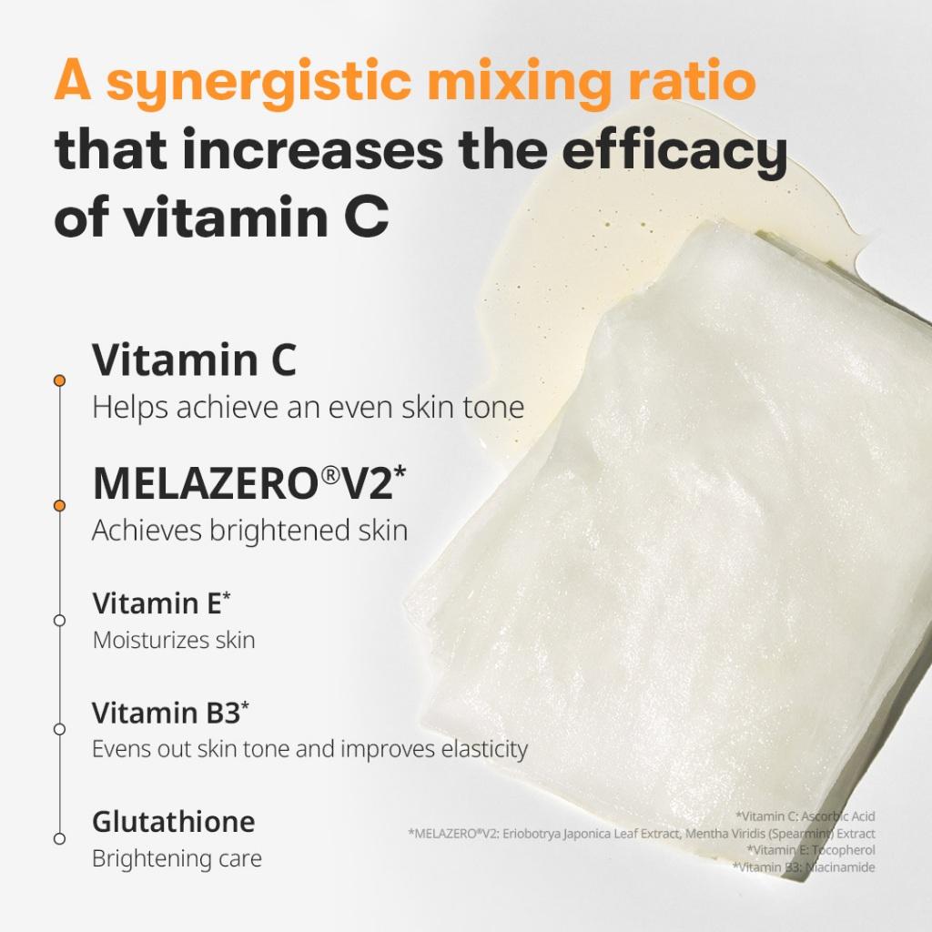 VT Reedle Shot Vita-Light Mask 30 шт. Чистый витамин С, осветляющий уход, пробуждает состояние кожи, способствует впитыванию кожей