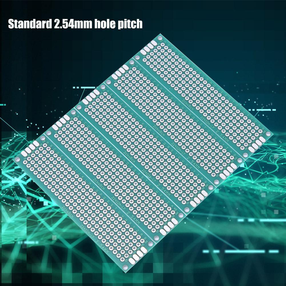 10 шт. 2x8 см двухсторонняя прототипная печатная плата луженая универсальная плата