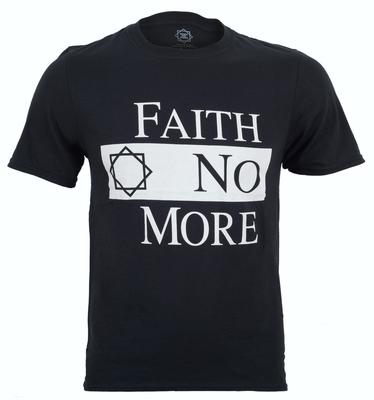 Faith No More Футболка Классический Логотип V.2 ОФИЦИАЛЬНАЯ Черная Новая 02