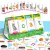 Children's Table Model Visual Word Education Card 129PCS Early Enlightenment Graphic Cognitive Word Card Educational Toys
