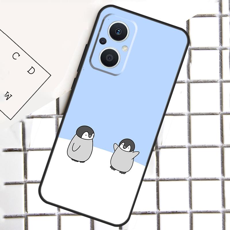 Милый пингвин для OPPO Reno 13 14 12 11 10 Pro 11F 12F 13F 14F 7 8 Lite 8T OPPO Find X5 X6 X8 X9 Pro Чехол