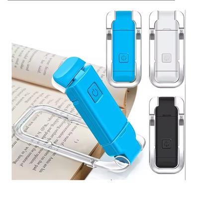 Светодиодная лампа-закладка для книг, перезаряжаемая через USB, гибкая, яркая, на клипсе, мини-светильник для чтения книг, лампа для чтения, мини-ночник