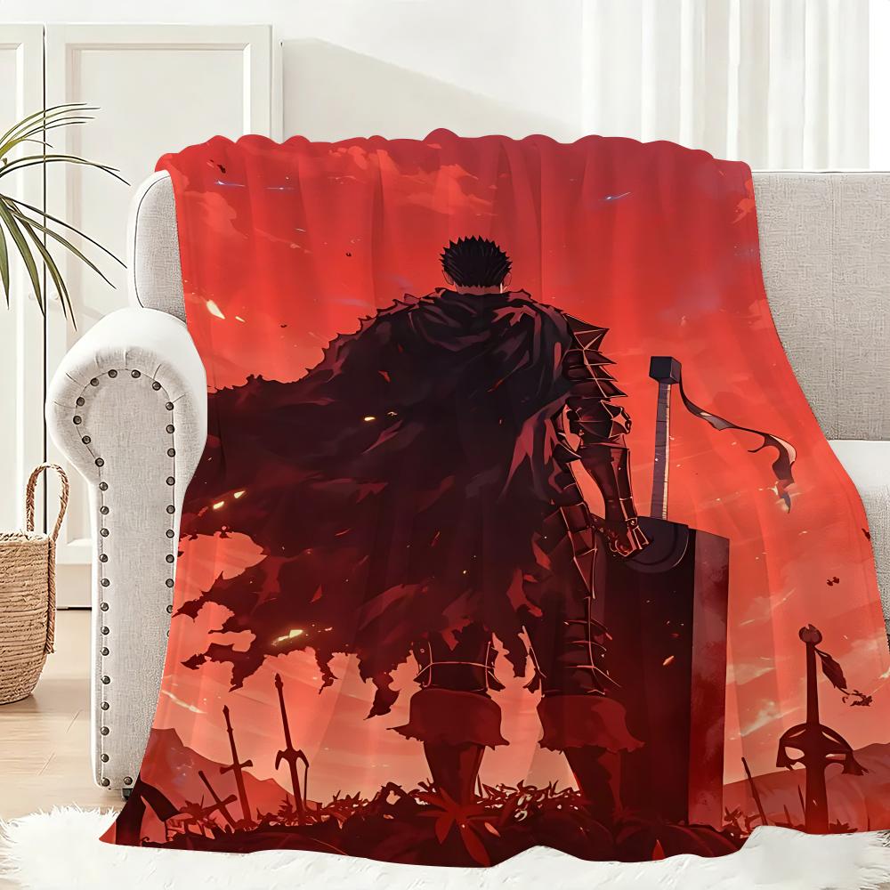 Classic comics B-Berserk Throw Lightweight 240g Flannel Blanket Soft Skin-friendly for Summer Cooling