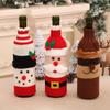Christmas Decoration Wine Bottle Set Knitting Wool Wine Set Christmas Restaurant Hotel Atmosphere Decoration Decoration