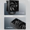 ID-COOLING AS-120 Computer Case Fan 120mm  4PIN PWM Fan Low Noise Cooling Fan Applicable to 360mm Water Cooler&CPU Air Cooler