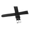 Watch Band 18mm Leather Belt Men's with Care Instructions (Black)