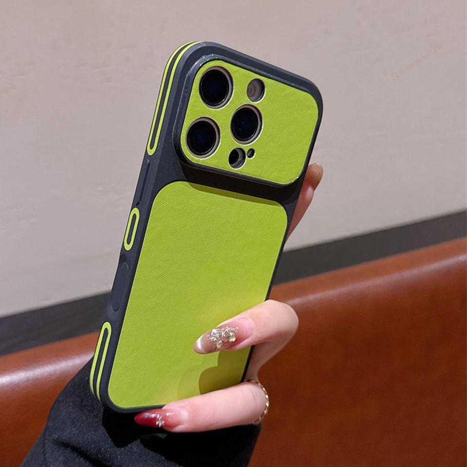 Официальный кожаный чехол Candy для iPhone 17 13 14 15 16 Pro Max 14 15 16 Plus Большое окно Ударопрочный защитный чехол