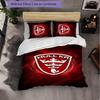 Hull KR Pattern Microfiber 3Pcs Bedding Set Decor Duvet Cover Set For Bedroom Home Use