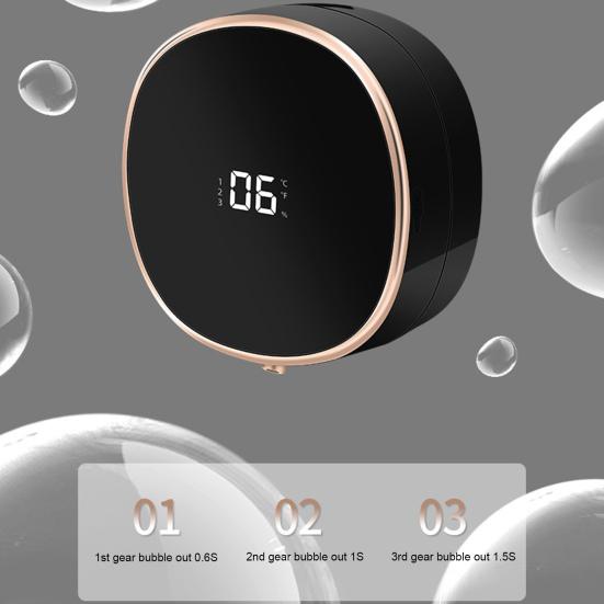 Электрический бесконтактный дозатор мыла настенный IPX5 водонепроницаемый перезаряжаемый аккумулятор высокотехнологичный