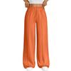 Fashion Women's High Waist Wide Leg Loose Casual Pants Trousers Women's Sports Pants Drawstring Women