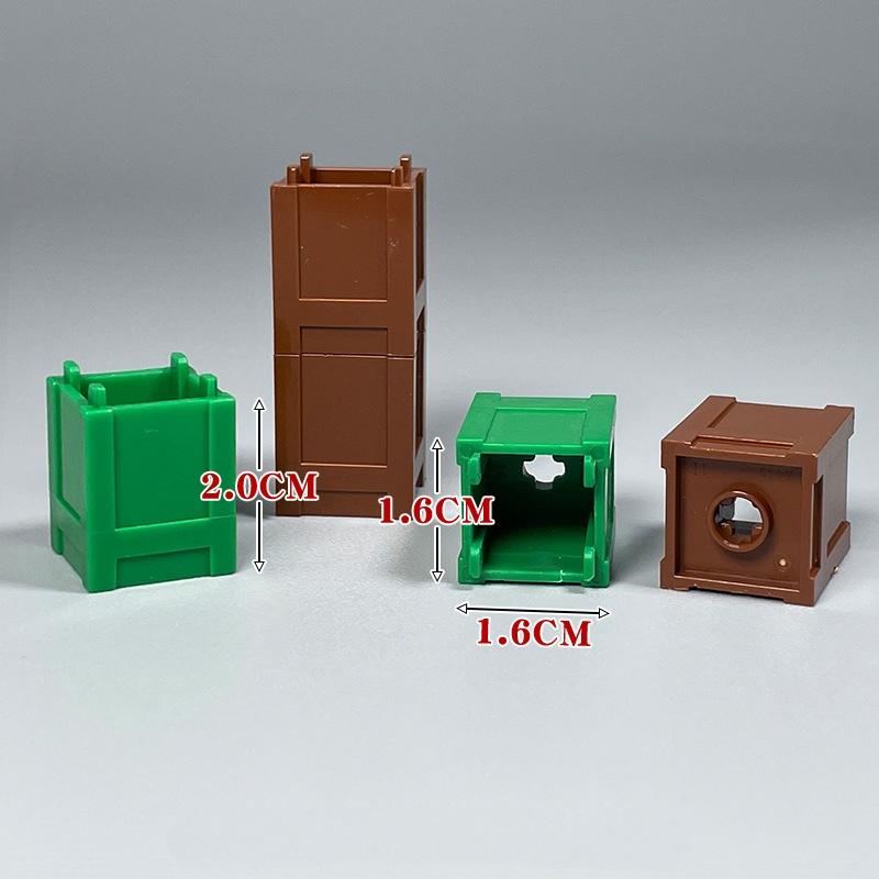 Серия контейнеров MOC Bricks Коробка для демонстрации Ведро Таз Горшок Упаковка Корзина Аксессуары Собранные Строительные Блоки Игрушки Подарок для Детей