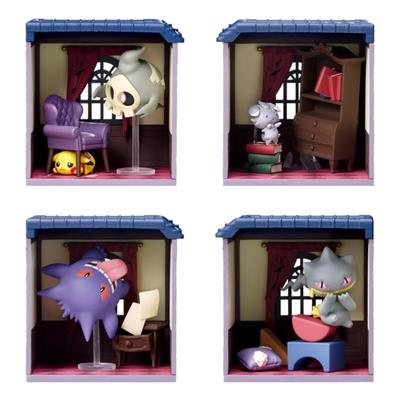 Pokemon Mysterious House at Midnight BOX 4 4 шт. Re-ment продукты, типы,