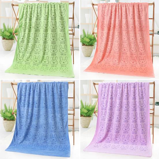 Банное полотенце Сильная впитываемость воды Быстросохнущее Мультяшный принт Комфорт Дети Впитывающее полотенце для душа Принадлежности для ванной