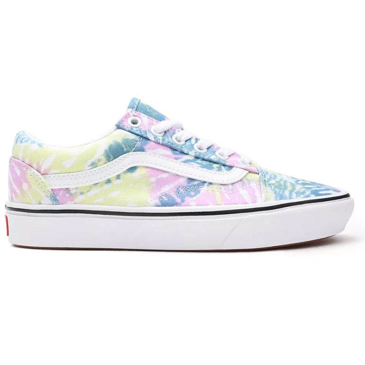 Vans Кроссовки унисекс Old Skool ComfyCush Tie-Dye Разноцветная орхидея True-White VN0A3WMA49L